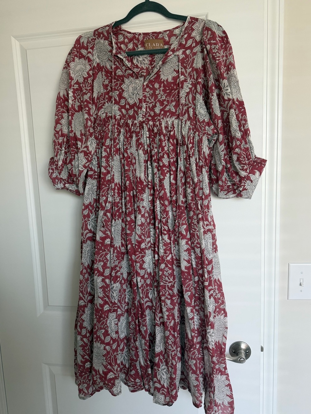 CLARA Empire Waist Midi Dress